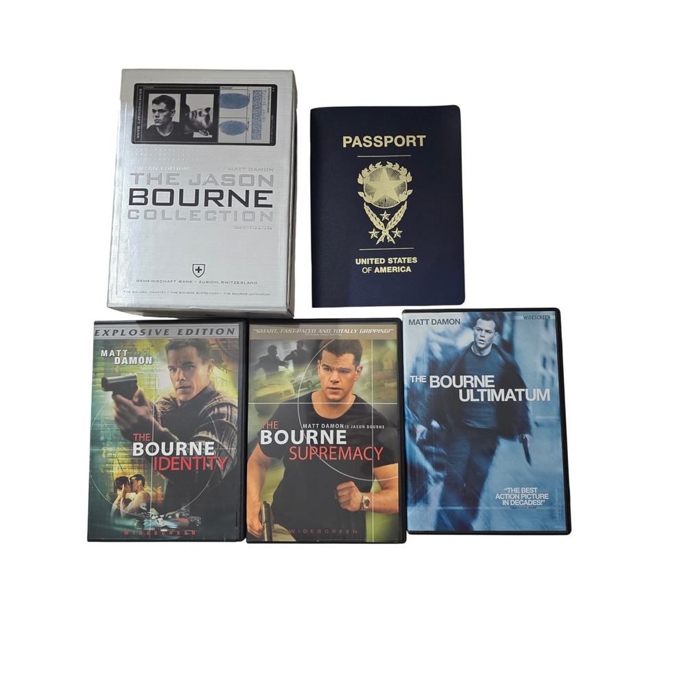 The‎ Jason Bourne Collection Limited Edition DVD Box Set 3 Movies 4 Disc